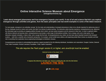 Tablet Screenshot of emergentuniverse.org